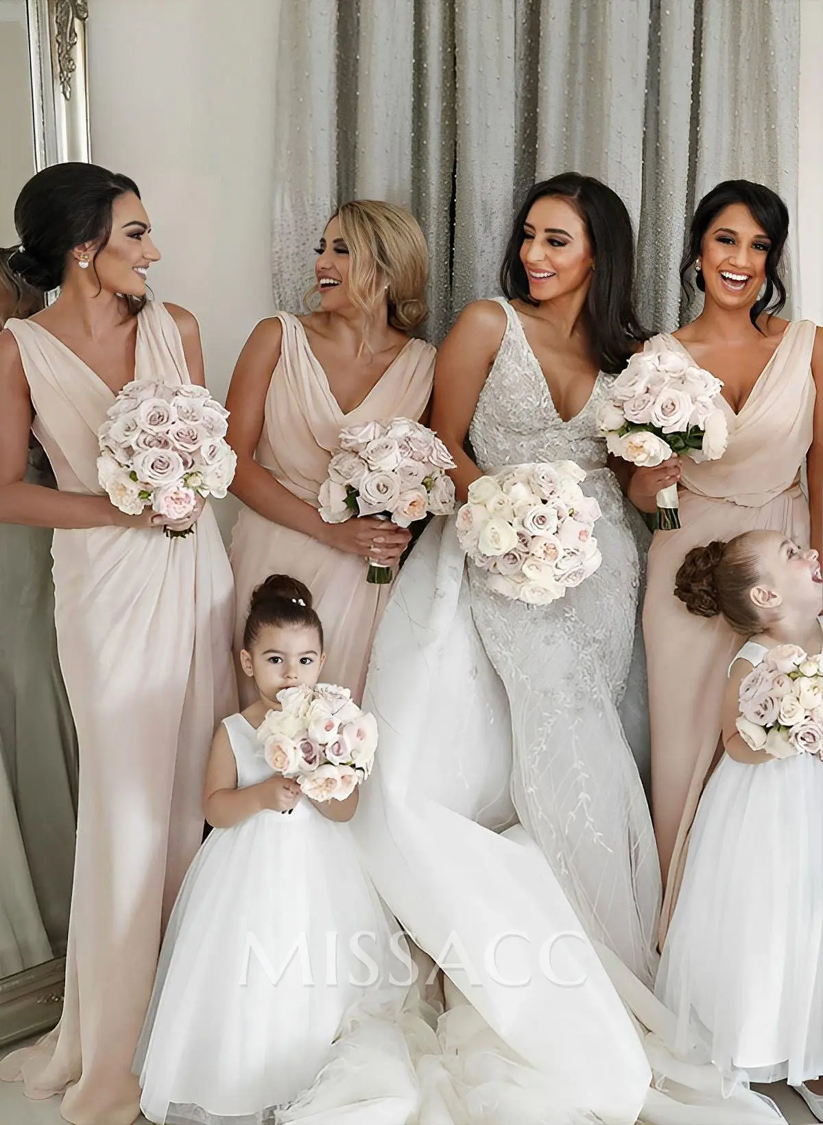 sheath/column cowl neck sleeveless chiffon bridesmaid dresses with pleated split Sheath/Column Cowl Neck Sleeveless Chiffon Bridesmaid Dresses With Pleated  Split Front