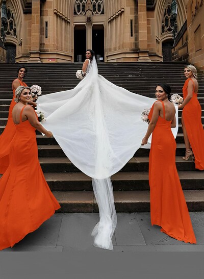 Sheath/Column Cowl Neck Sleeveless Chiffon Bridesmaid Dresses With Pleated Split Front