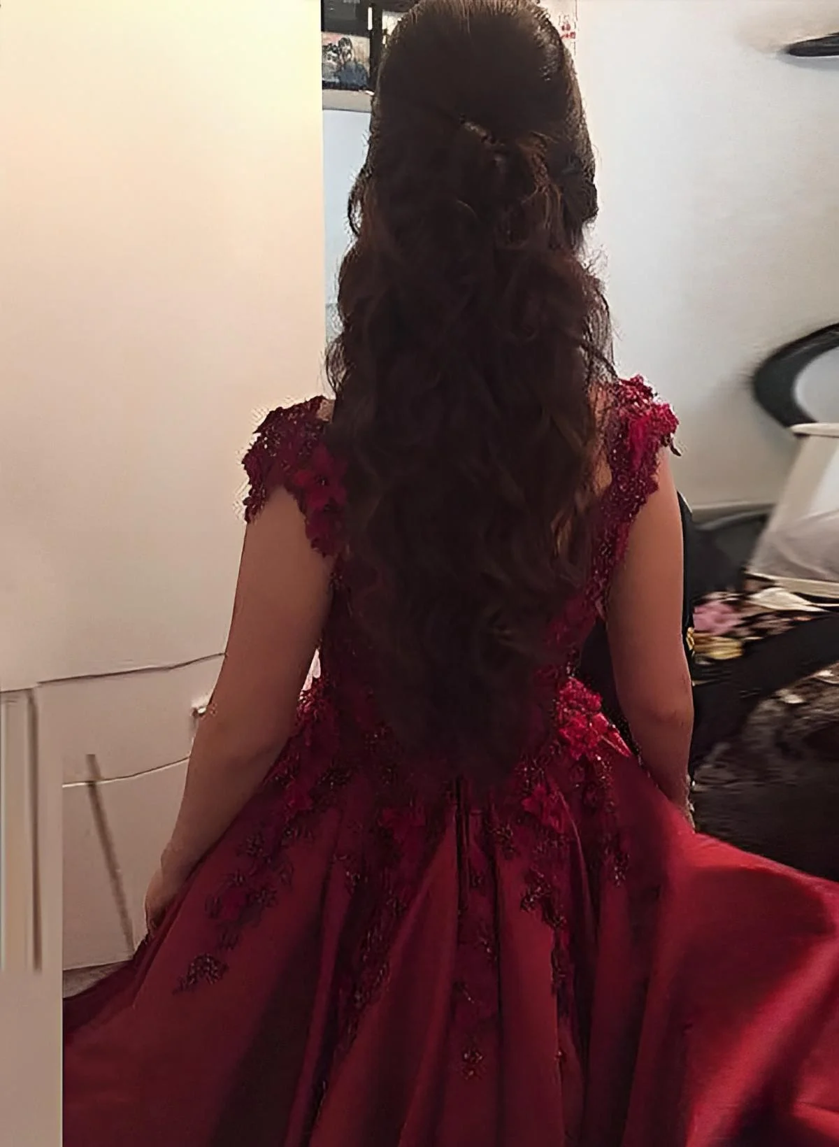 chinese dress ladies Elegant Long Black Off-The-Shoulder Lace Mermaid Prom Dress with Slit main image 0