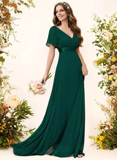 flower print bridesmaid dresses One Shoulder Floral Embroidered Gown main image 0