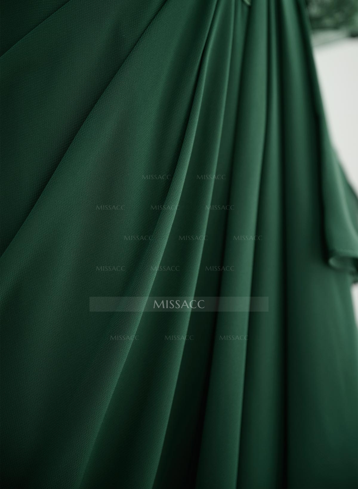 A-Line V-Neck 1/2 Sleeves Chiffon Lace Floor-Length Mother Of The Bride Dress With Lace