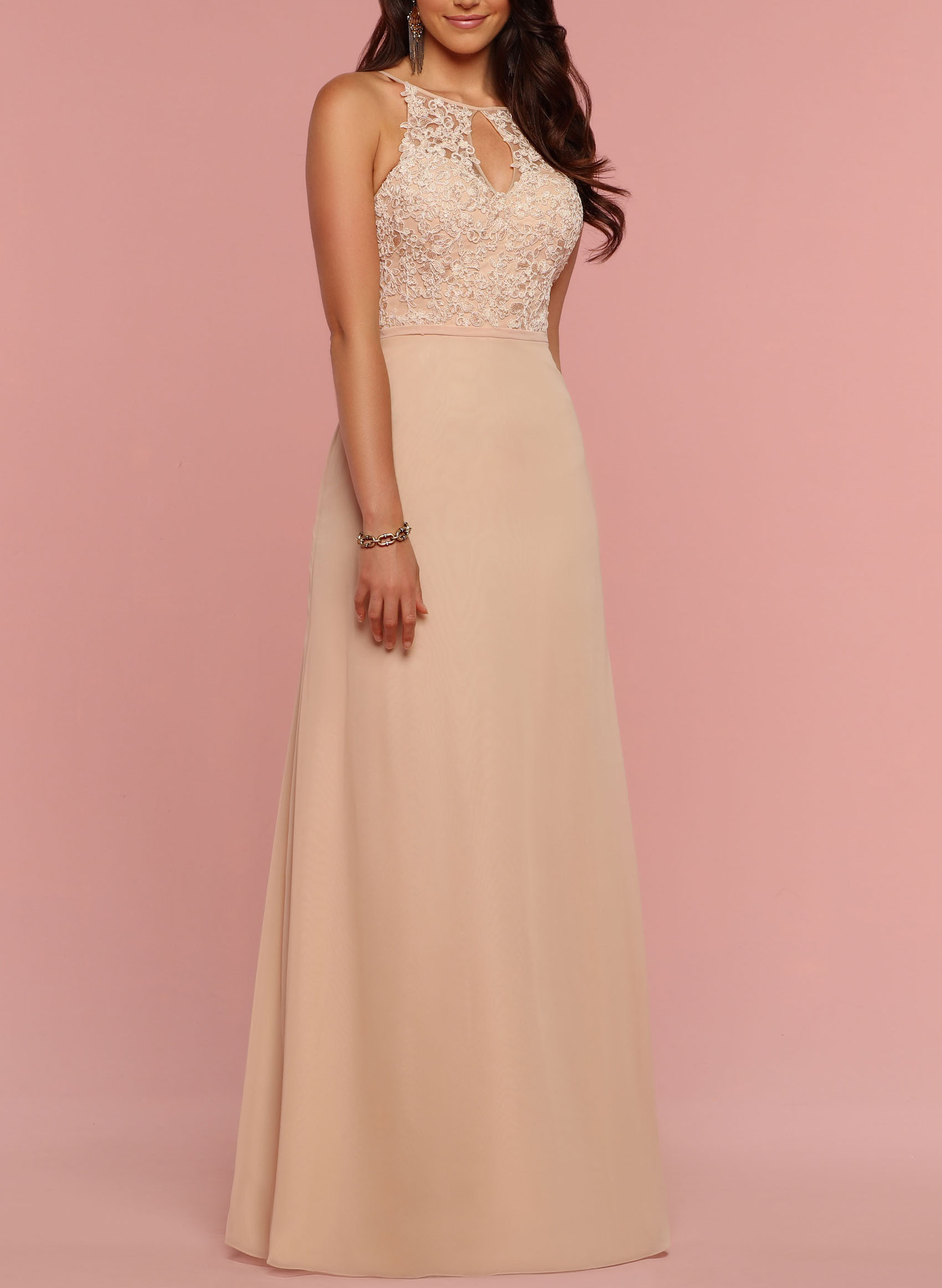 Lace A-Line Elegant Bridesmaid Dresses