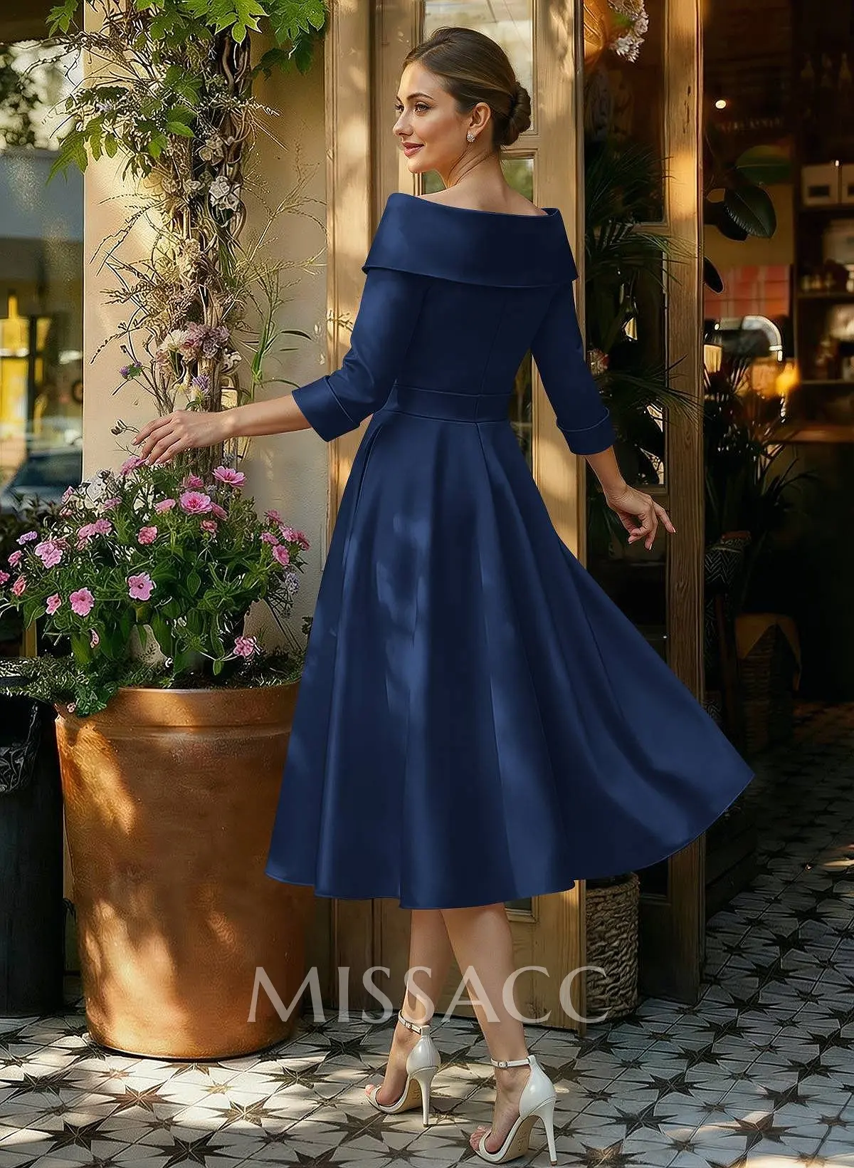 cap sleeve cocktail dress Adrianna Papell Pearly Sequin open lace Short Jacquard A-Line Homecoming Dress