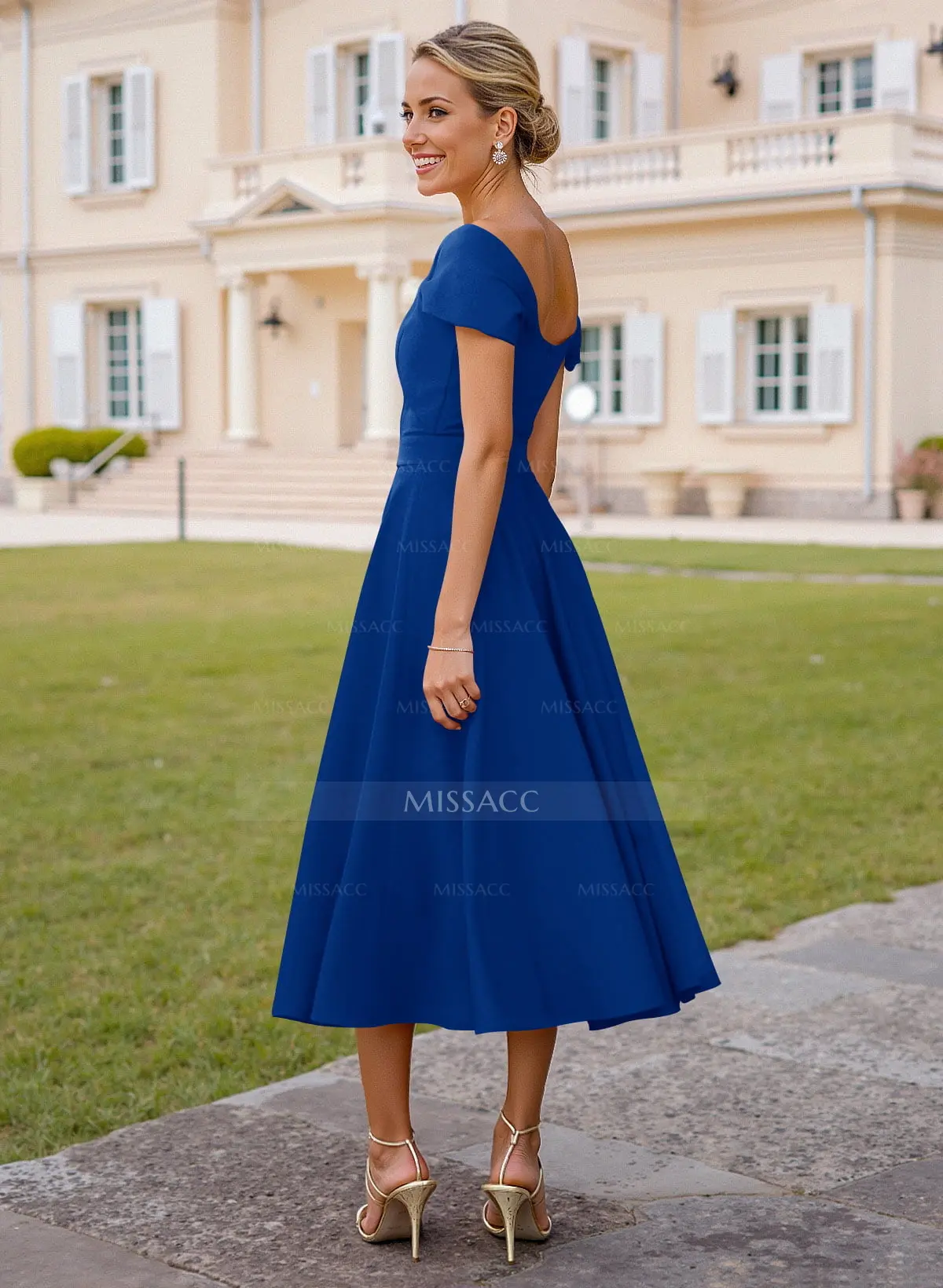 sachin and babi light blue dress Cocktail Wedding Guest Dresses