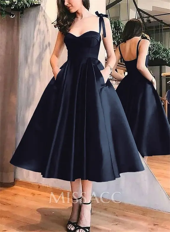 black satin cocktail dress Grace Satin Dress (Black) Small main image 1