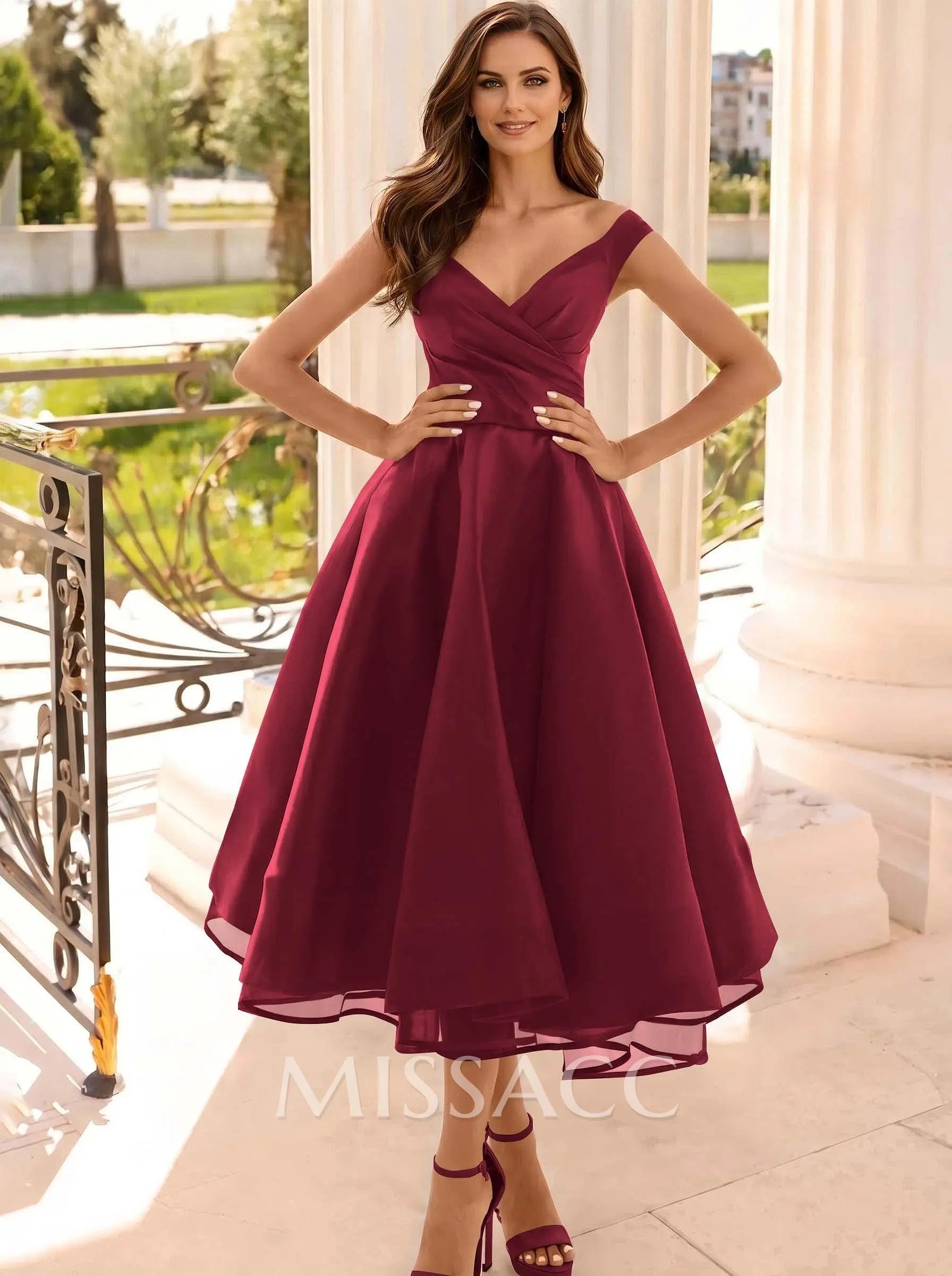 women's tea length evening dresses Amazon.com: LEEZHOO Tea Length Grandmother of The Bride Dress with Sleeve Floral Lace Chiffon Light-Blue Evening Dresses for Women Elegant Classy-US 14 : Clothing, Shoes & Jewelry