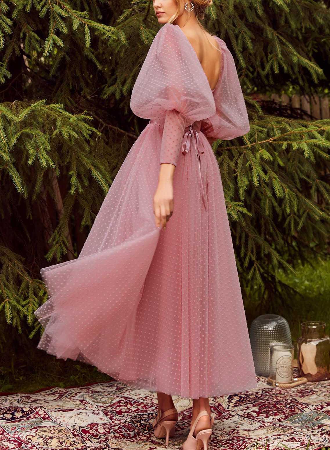 Sweetheart A-Line Tulle Ankle-Length Cocktail Dresses