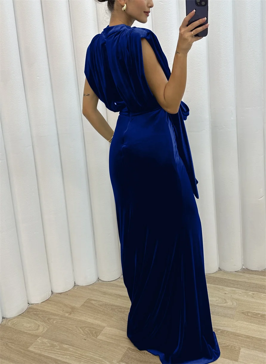 chinese dress ladies Trumpet/Mermaid High Neck Simple Prom Evening Dresses main image 1