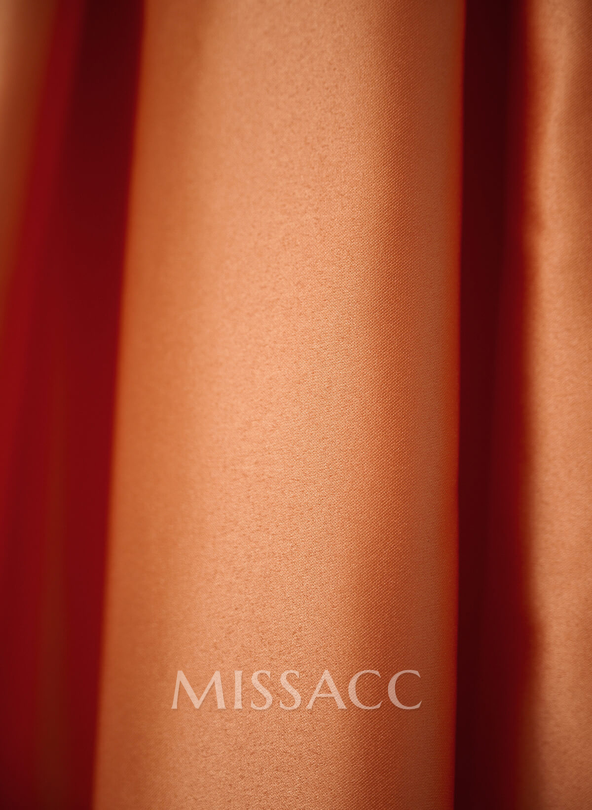 A-Line V-Neck Long Sleeves Satin/Sequined Evening Dresses With Pleated