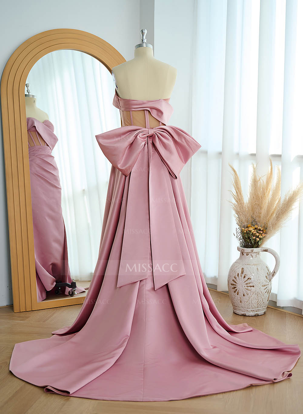 Sparkly Beading Sheath/Column Slit Prom Dresses