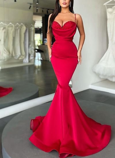 Sexy Sequined Trumpet/Mermaid Sweetheart Prom Dresses