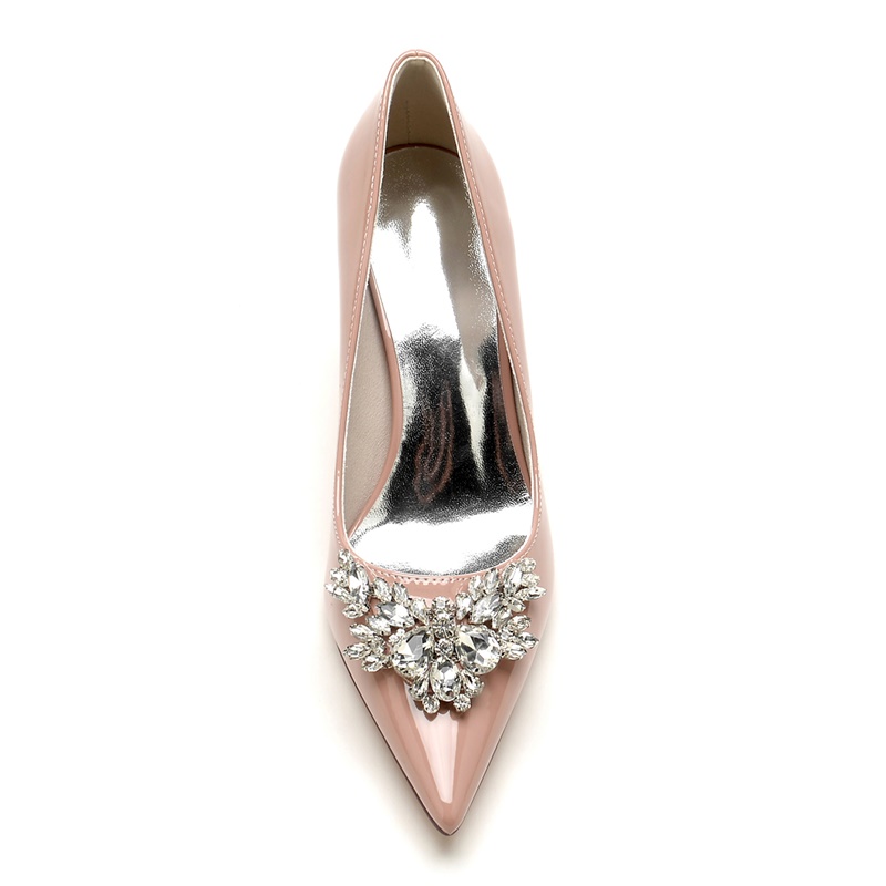 Closed Toe Block Heel Wedding Shoes/Party Shoes With Rhinestone