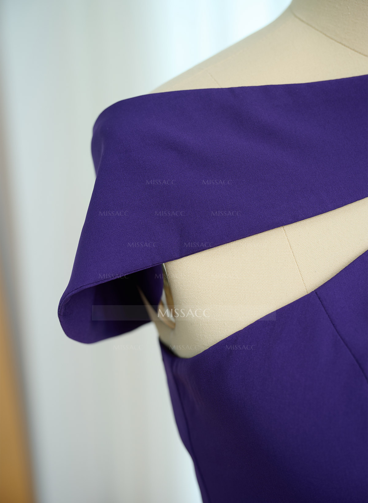 Sheath/Column Asymmetrical Sleeveless Sweep Train Bridesmaid Dresses