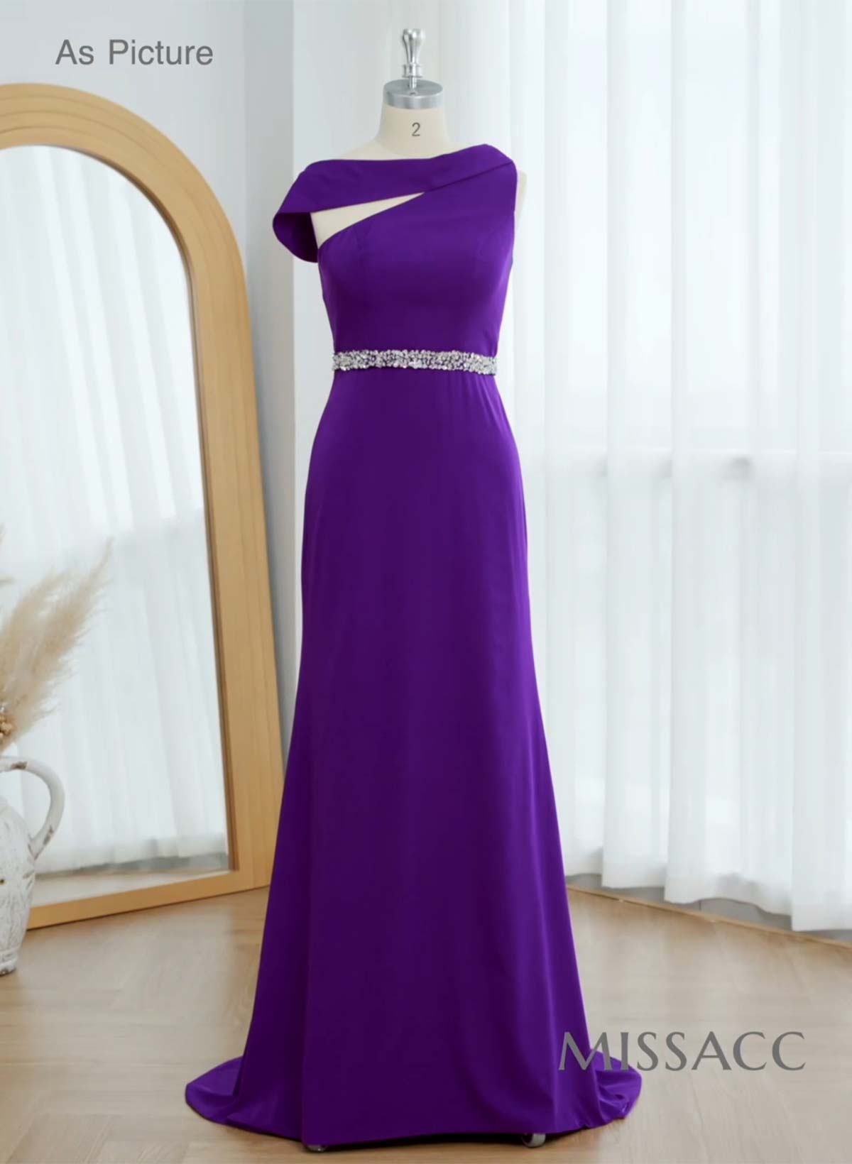 Sheath/Column Asymmetrical Sleeveless Sweep Train Bridesmaid Dresses