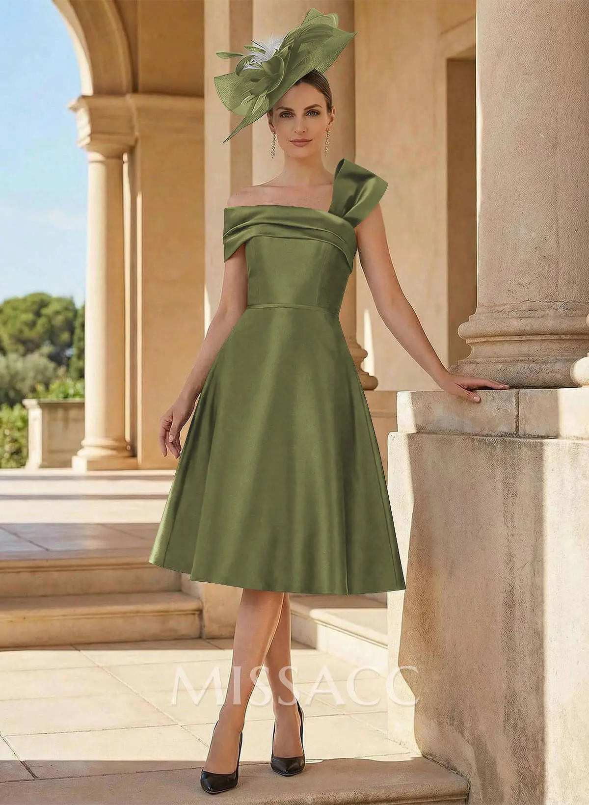 knee length satin dress designs Missacc Silver Cocktail Dresses Simple A-Line Knee-Length Cocktail Dresses NA-12.19.24AM