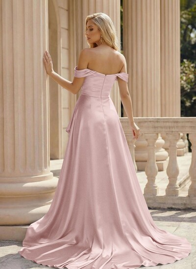 Simple Off-The-Shoulder A-Line Evening Dresses