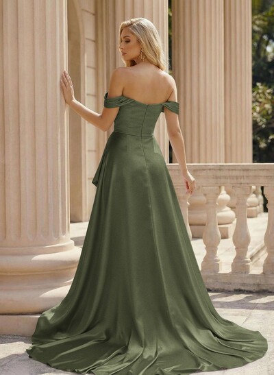 Simple Off-The-Shoulder A-Line Evening Dresses