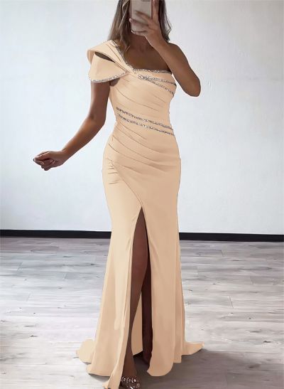 One-Shoulder Sequined Trumpet/Mermaid Evening Dresses