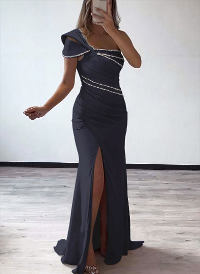 One-Shoulder Sequined Trumpet/Mermaid Evening Dresses