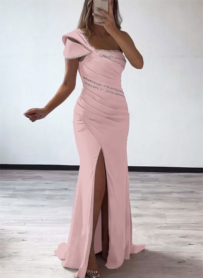 One-Shoulder Sequined Trumpet/Mermaid Evening Dresses