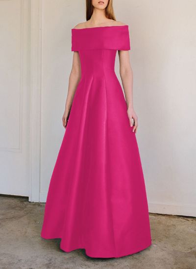 A-Line Off-The-Shoulder Sleeveless Floor-Length Mother Of The Bride Dresses