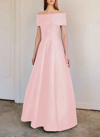 A-Line Off-The-Shoulder Sleeveless Floor-Length Mother Of The Bride Dresses