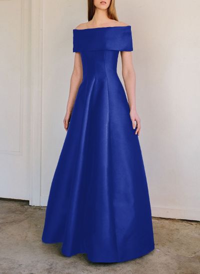 A-Line Off-The-Shoulder Sleeveless Floor-Length Mother Of The Bride Dresses