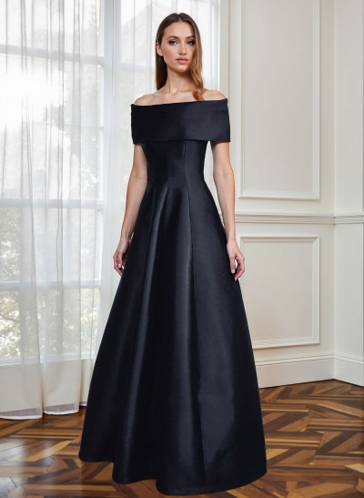 A-Line Off-The-Shoulder Sleeveless Floor-Length Mother Of The Bride Dresses