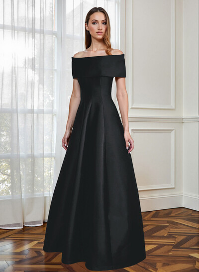 A-Line Off-The-Shoulder Sleeveless Floor-Length Mother Of The Bride Dresses