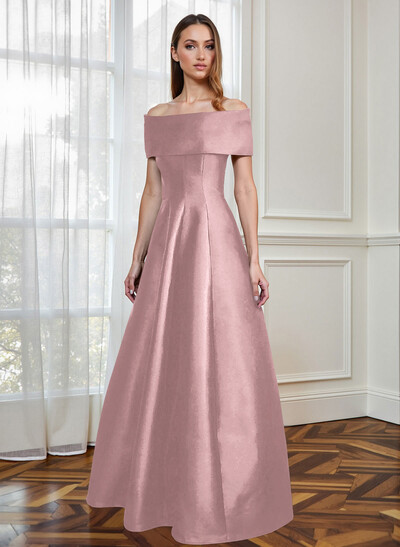 A-Line Off-The-Shoulder Sleeveless Floor-Length Mother Of The Bride Dresses