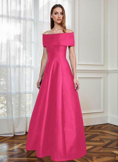 A-Line Off-The-Shoulder Sleeveless Floor-Length Mother Of The Bride Dresses