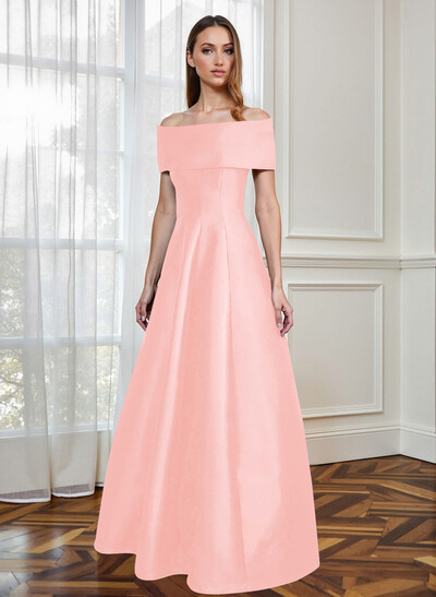 A-Line Off-The-Shoulder Sleeveless Floor-Length Mother Of The Bride Dresses