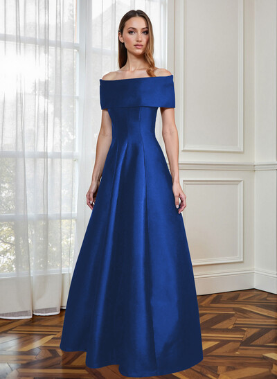 A-Line Off-The-Shoulder Sleeveless Floor-Length Mother Of The Bride Dresses