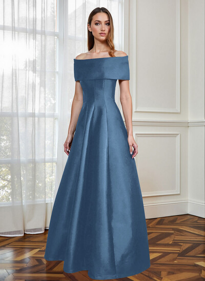 A-Line Off-The-Shoulder Sleeveless Floor-Length Mother Of The Bride Dresses