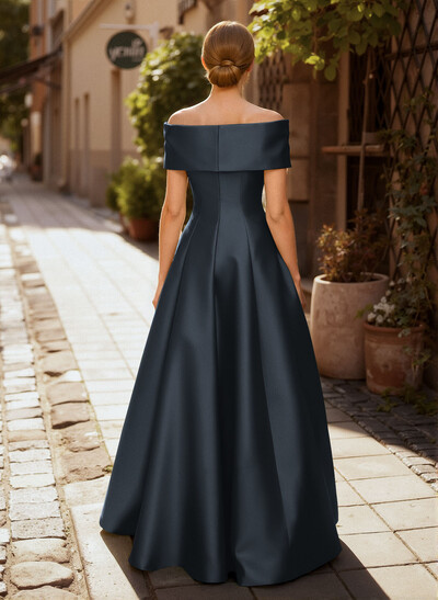 A-Line Off-The-Shoulder Sleeveless Floor-Length Mother Of The Bride Dresses