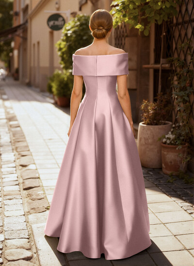 A-Line Off-The-Shoulder Sleeveless Floor-Length Mother Of The Bride Dresses