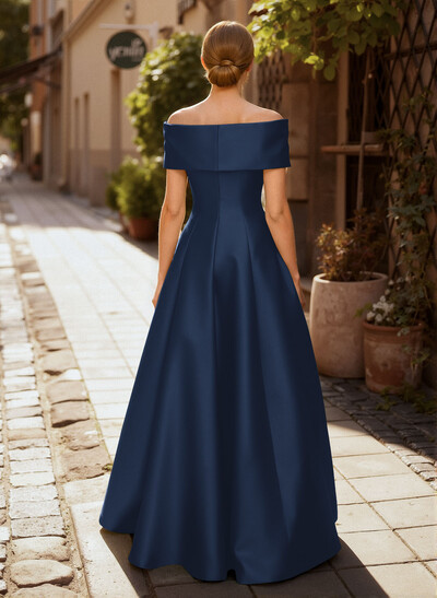 A-Line Off-The-Shoulder Sleeveless Floor-Length Mother Of The Bride Dresses