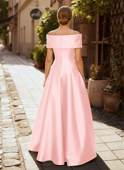 A-Line Off-The-Shoulder Sleeveless Floor-Length Mother Of The Bride Dresses
