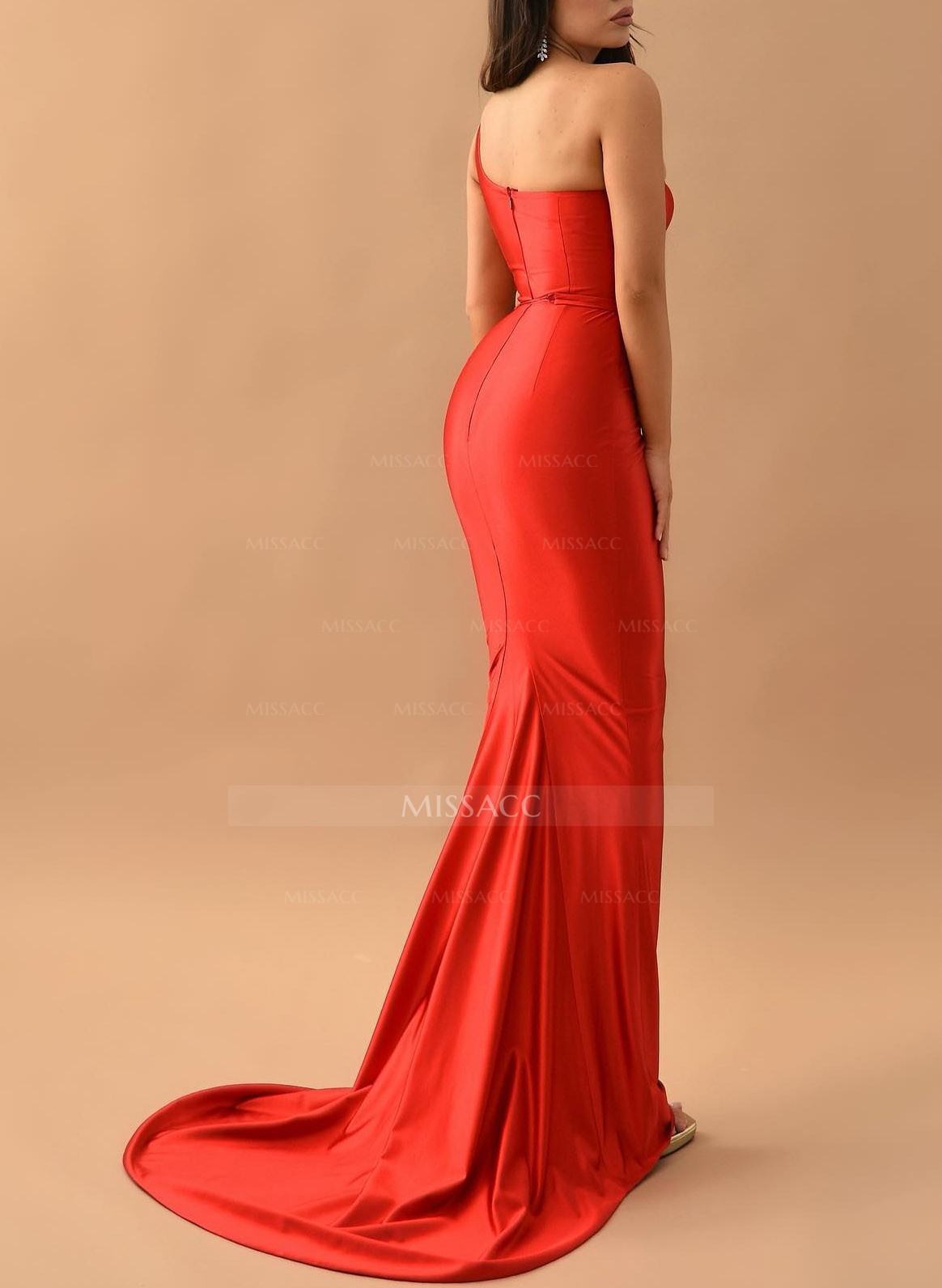 One-Shoulder Sexy Trumpet/Mermaid Prom Dresses