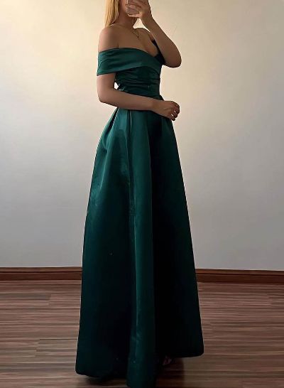 Simple Off-The-Shoulder A-Line Prom Dresses