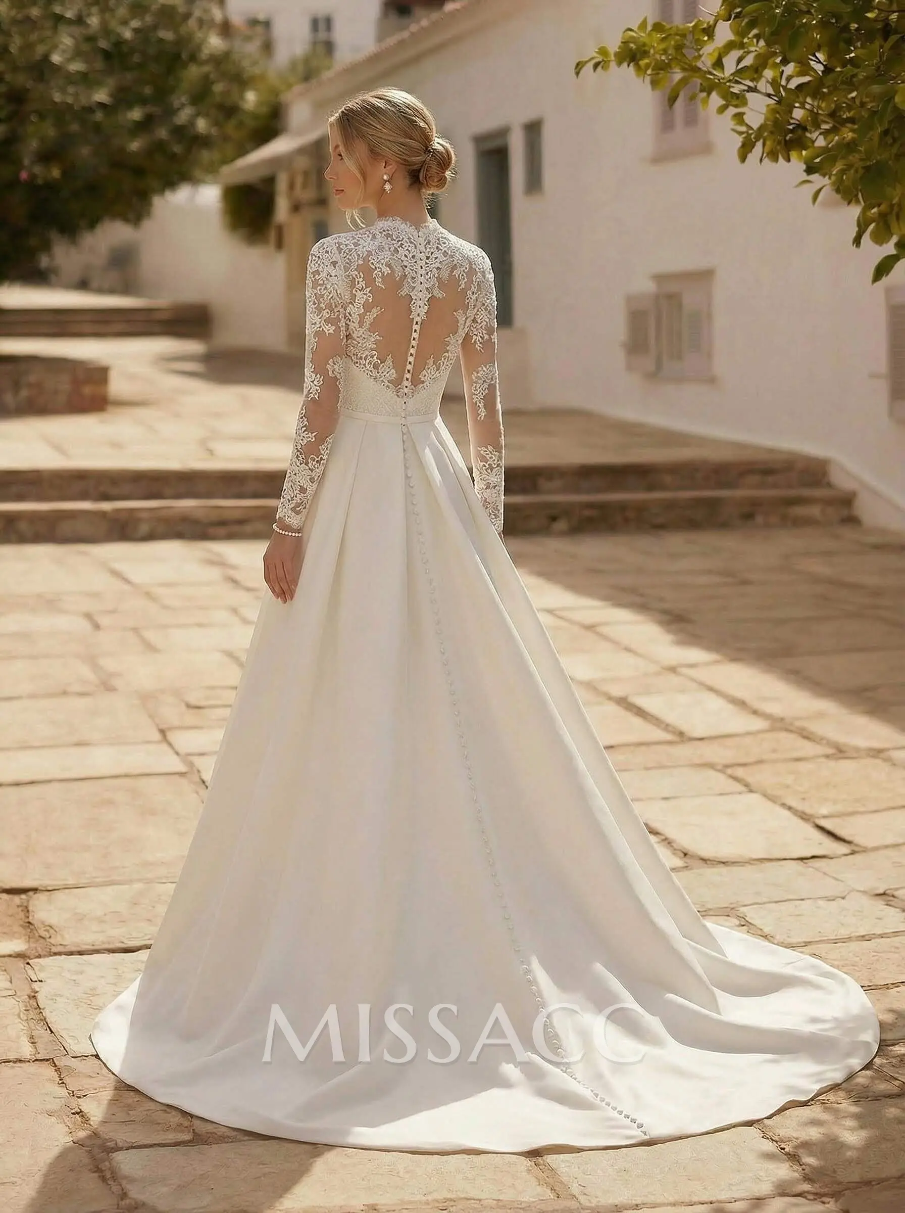 long sleeve a line satin wedding dress Long Sleeve Wedding Best A Line Wedding Dresses Best Aline Wedding Dress With Sleeves Sale Wedtrend Women Ivory