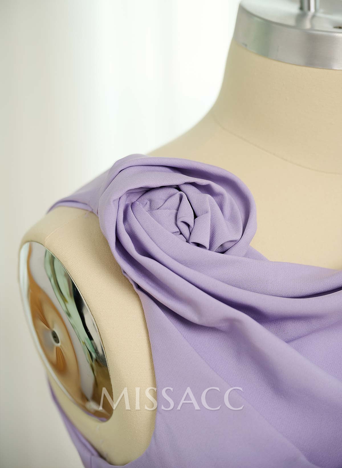Elegant Flower Simple Elastic Satin Evening Dresses