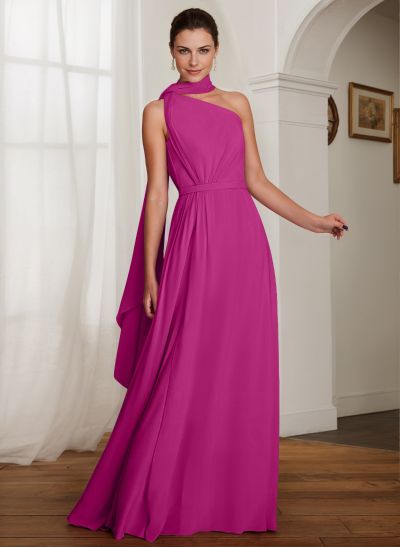 One-Shoulder A-Line Chiffon Mother Of The Bride Dresses