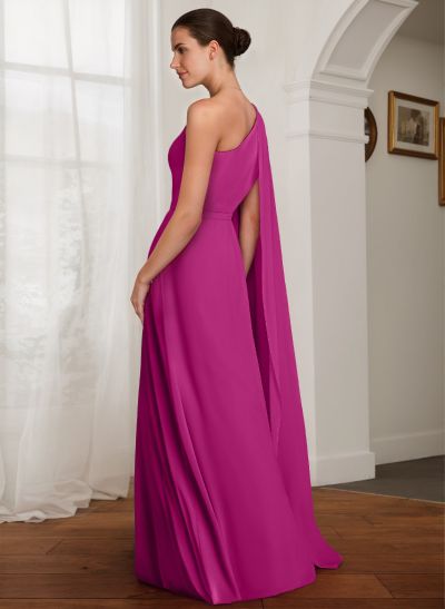 One-Shoulder A-Line Chiffon Mother Of The Bride Dresses