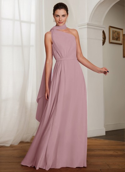 One-Shoulder A-Line Chiffon Mother Of The Bride Dresses