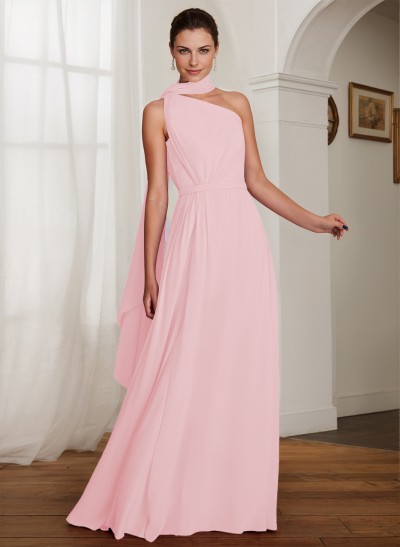 One-Shoulder A-Line Chiffon Mother Of The Bride Dresses
