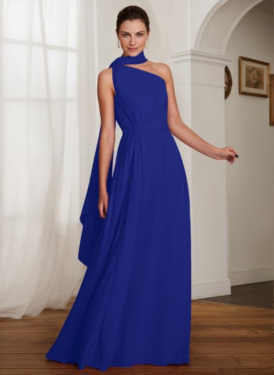 One-Shoulder A-Line Chiffon Mother Of The Bride Dresses