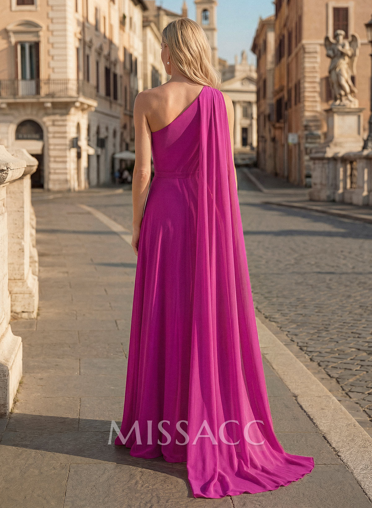 One-Shoulder A-Line Chiffon Mother Of The Bride Dresses