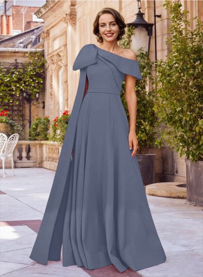 Simple Asymmetrical Neck A-Line Mother Of The Bride Dresses
