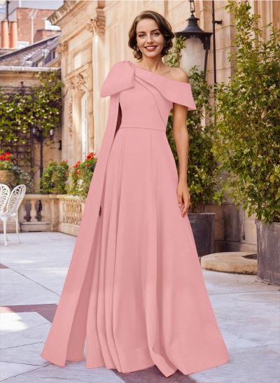 Simple Asymmetrical Neck A-Line Mother Of The Bride Dresses